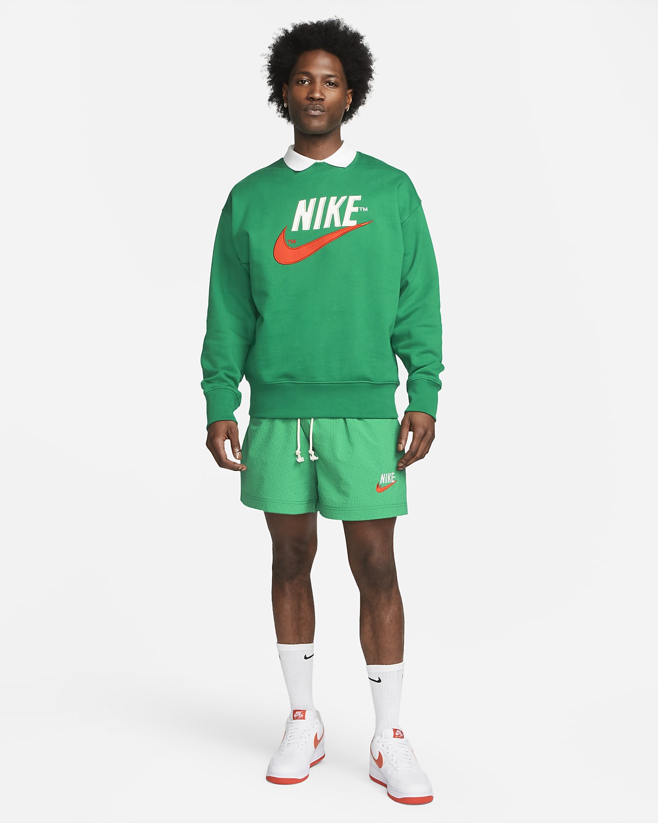 nike sportswear french terry crew