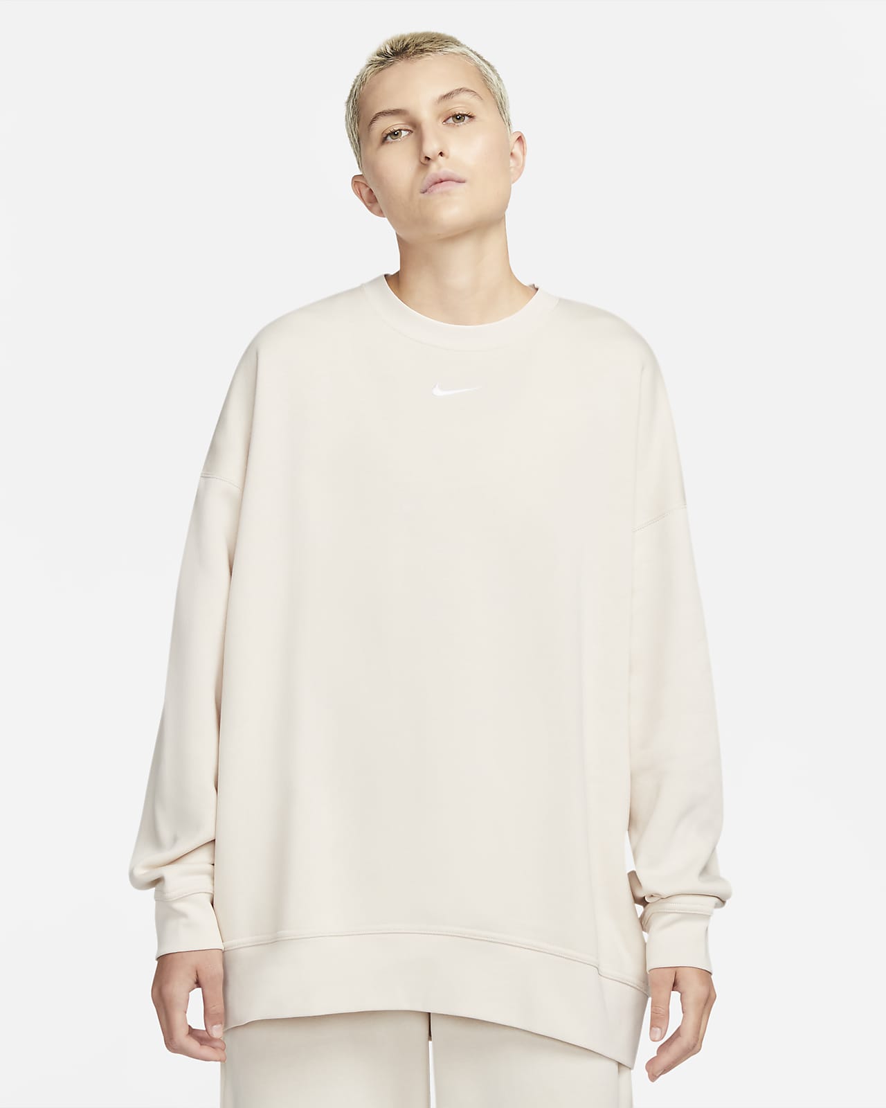 Maglia a girocollo ultraoversize in fleece Nike Sportswear Collection Essentials - Donna