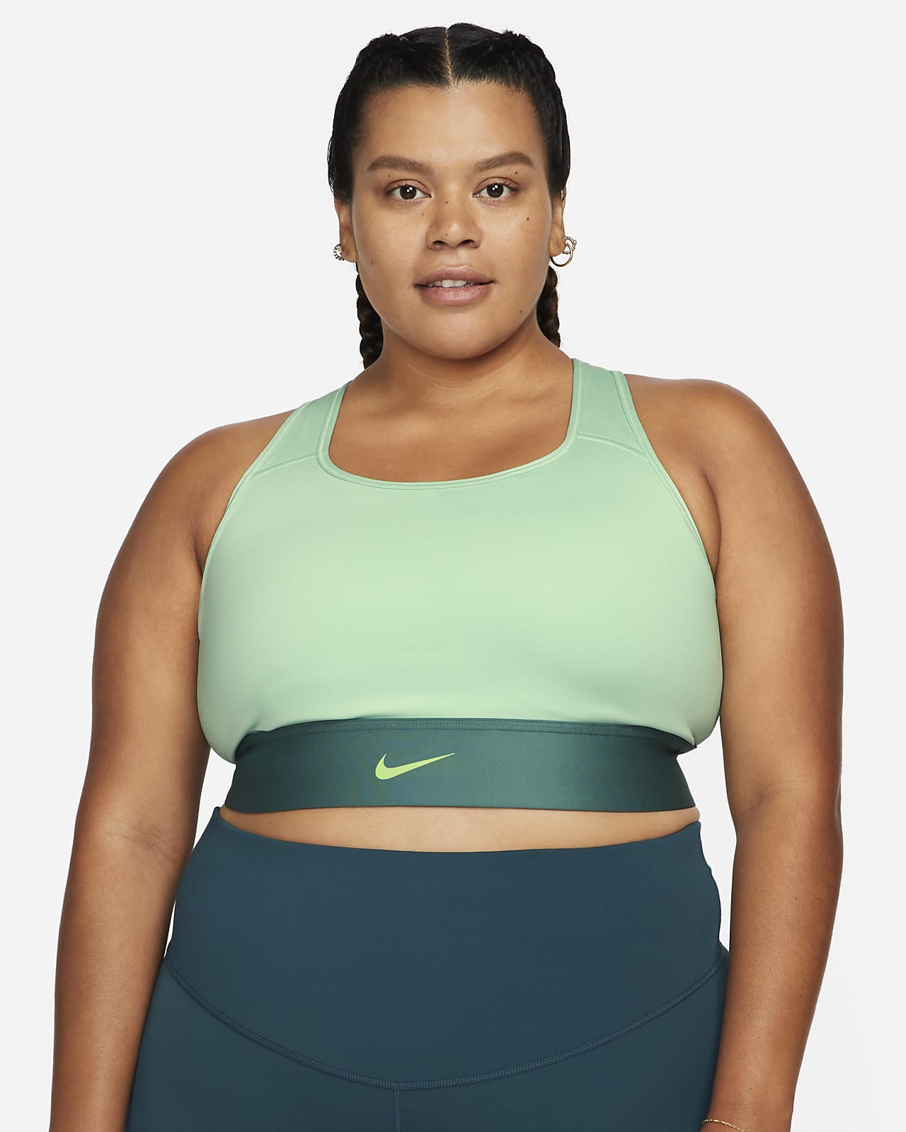 Nike Swoosh Women's MediumSupport 1Piece Padded Longline Sports Bra