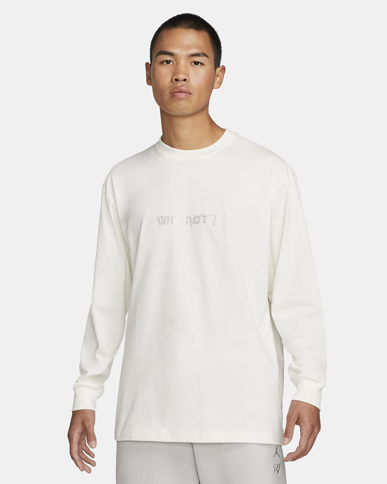 white nike long sleeve top