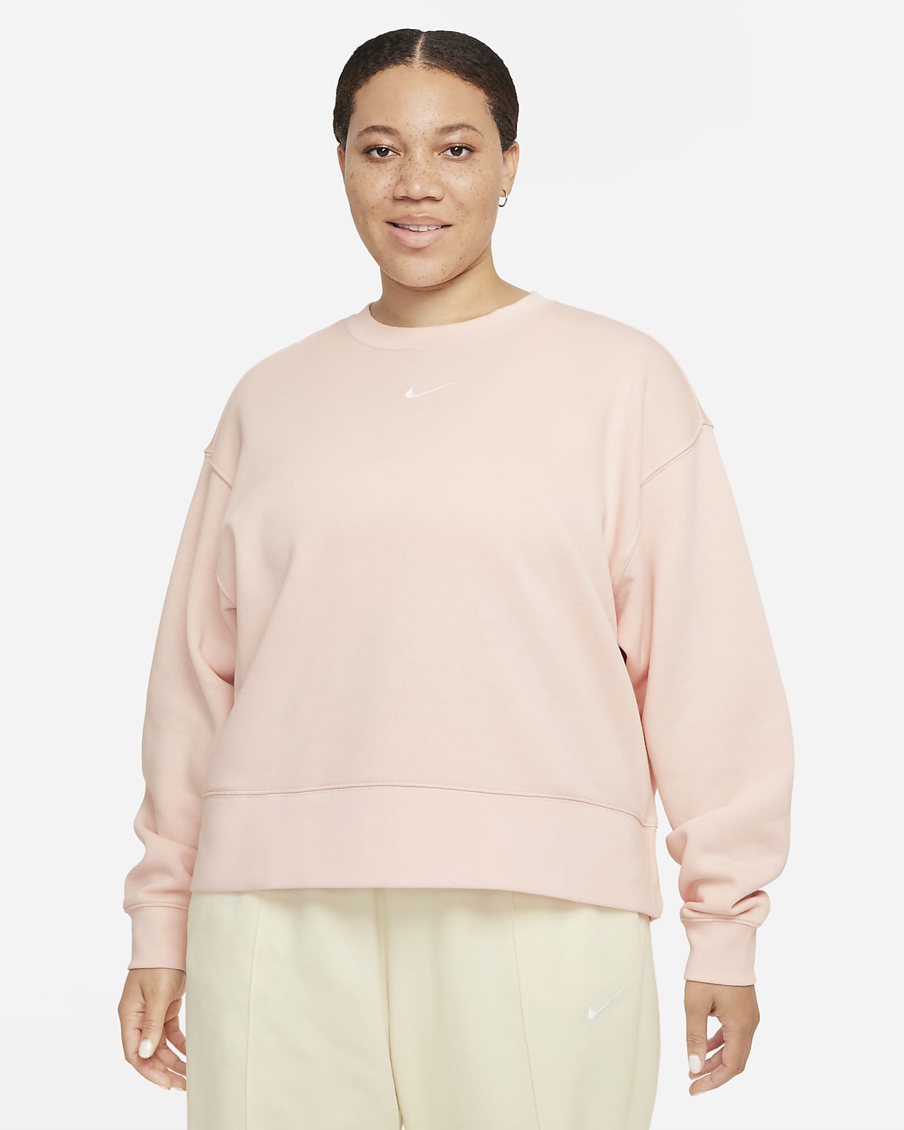 Haut oversize en tissu Fleece Nike Sportswear Collection Essentials pour Femme (grande taille)