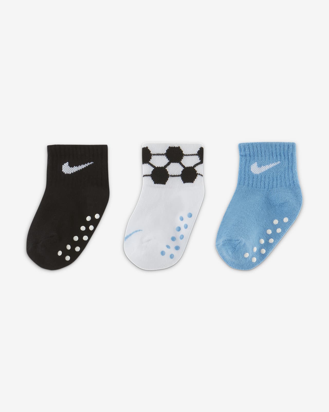 Nike Little Kids' Gripper Ankle Socks (3 Pairs)