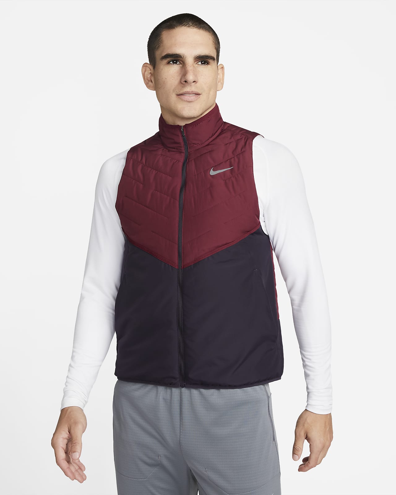 Nike Running - Repel Quilted Therma-FIT Gilet - Black Nike Running