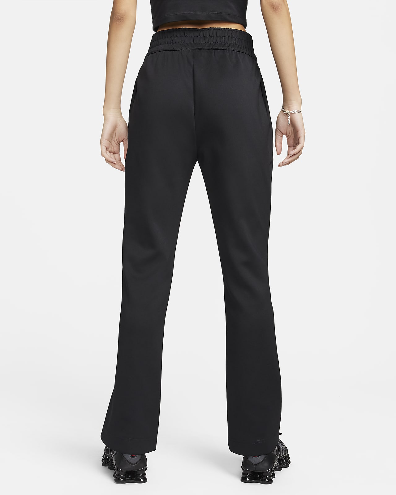 Mid-rise flare trousers - Woman