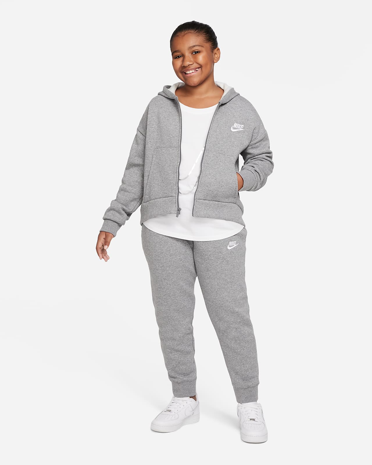 nike youth club fleece hoodie