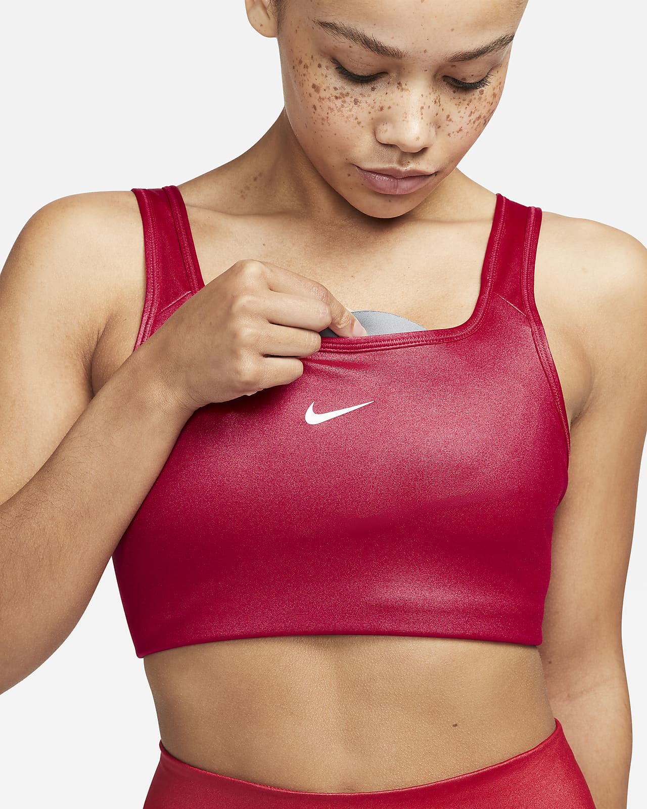 1-Piece Pad Shine Sports Bra. Nike LU