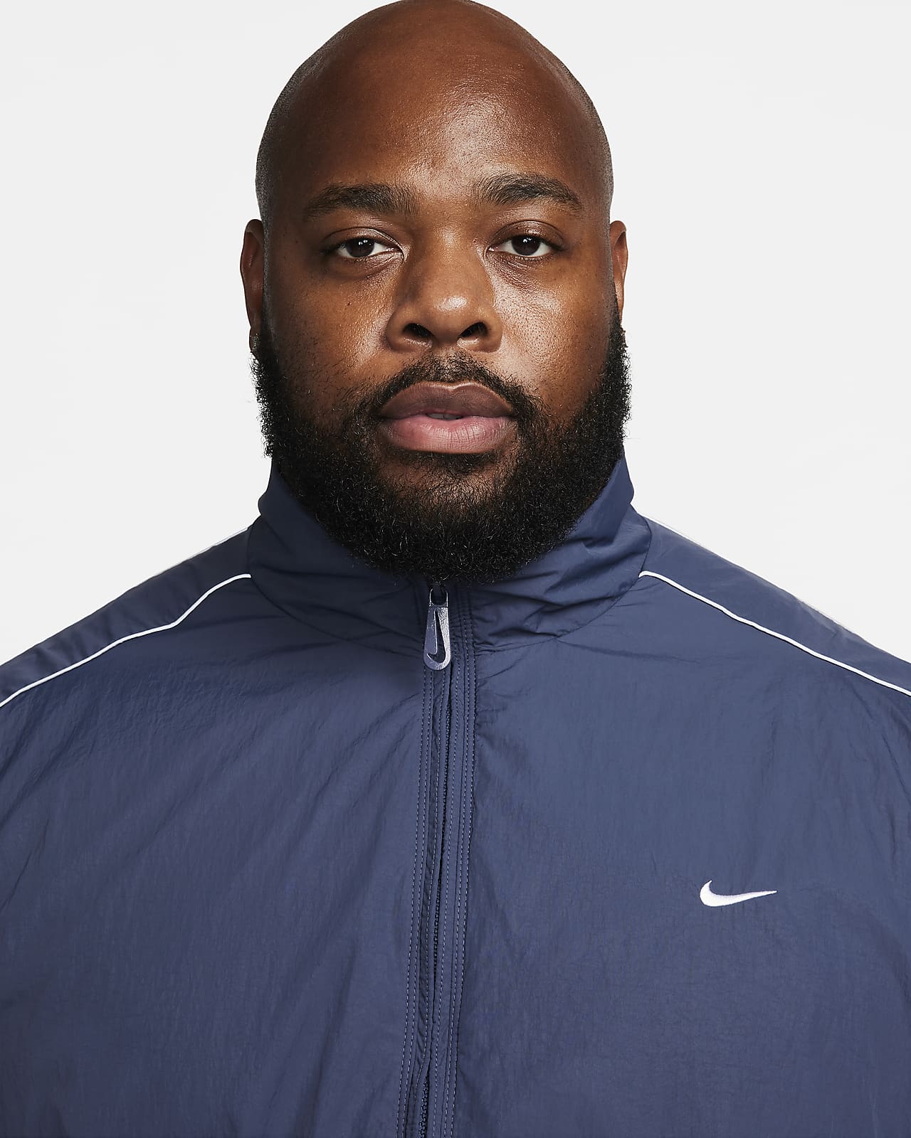 Nike Big Swoosh Woven Statement Jacket Black Men's - SS22 - US