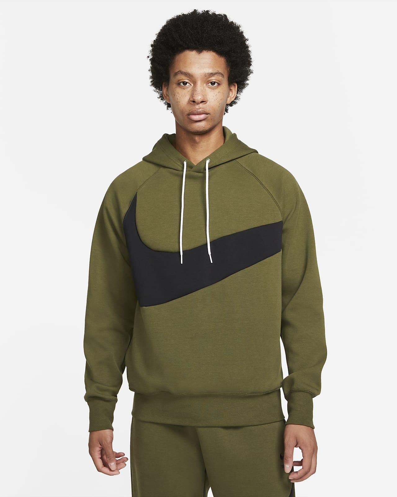 Nike Sportswear Swoosh Tech Fleece Men's Pullover Hoodie. Nike AT