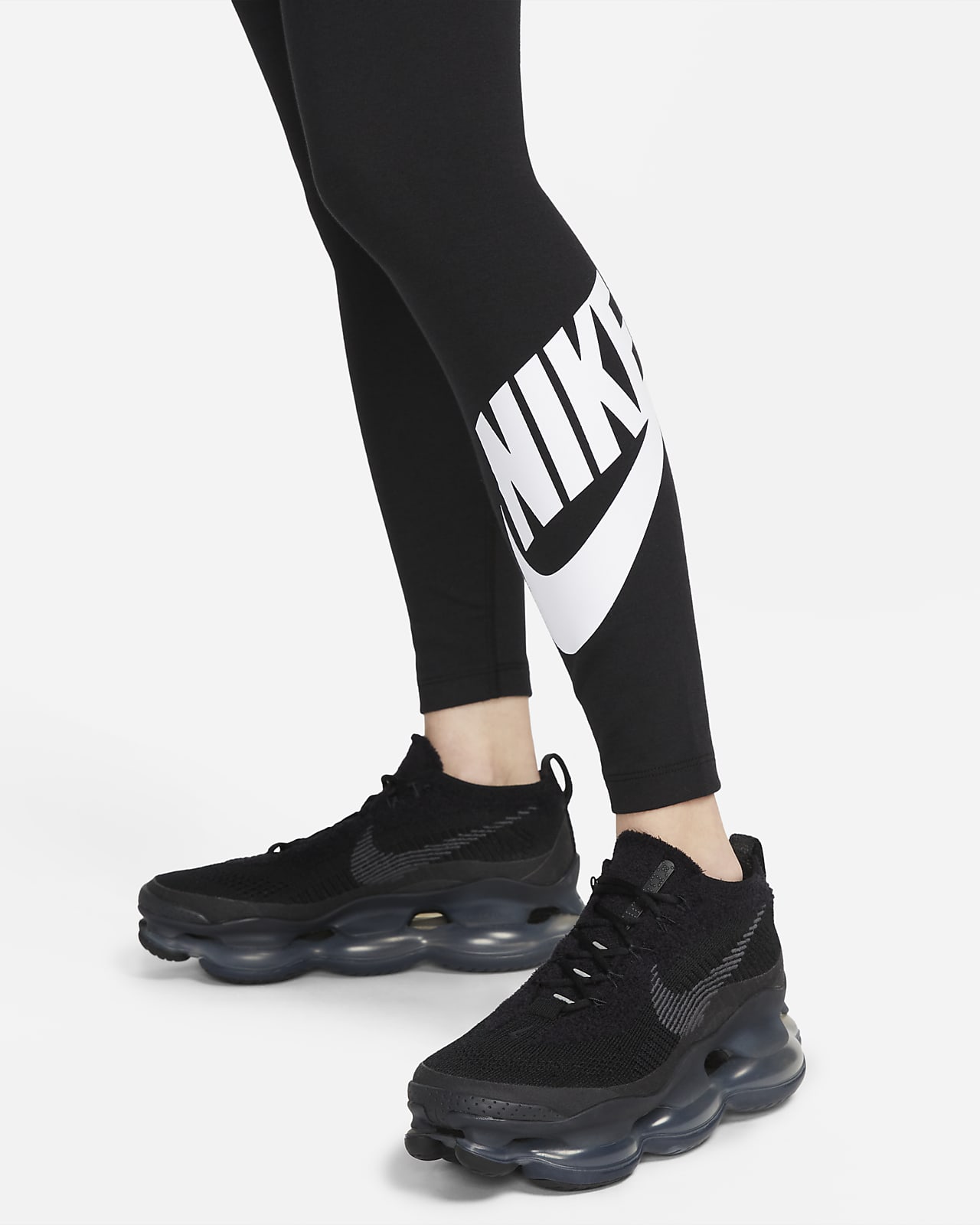 Nike Air Women's High-Waisted Printed Leggings DQ6573-010 Black