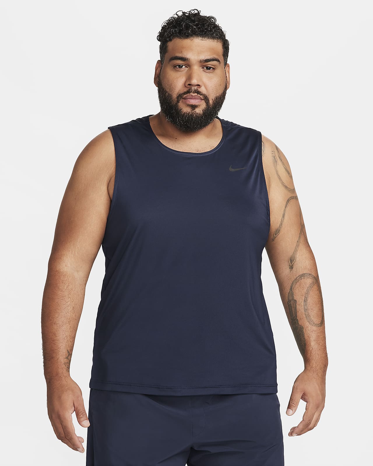 Men’s Sleeveless Tank Top Dry Fit Workout Tee Shirt - Heather Light Grey / S