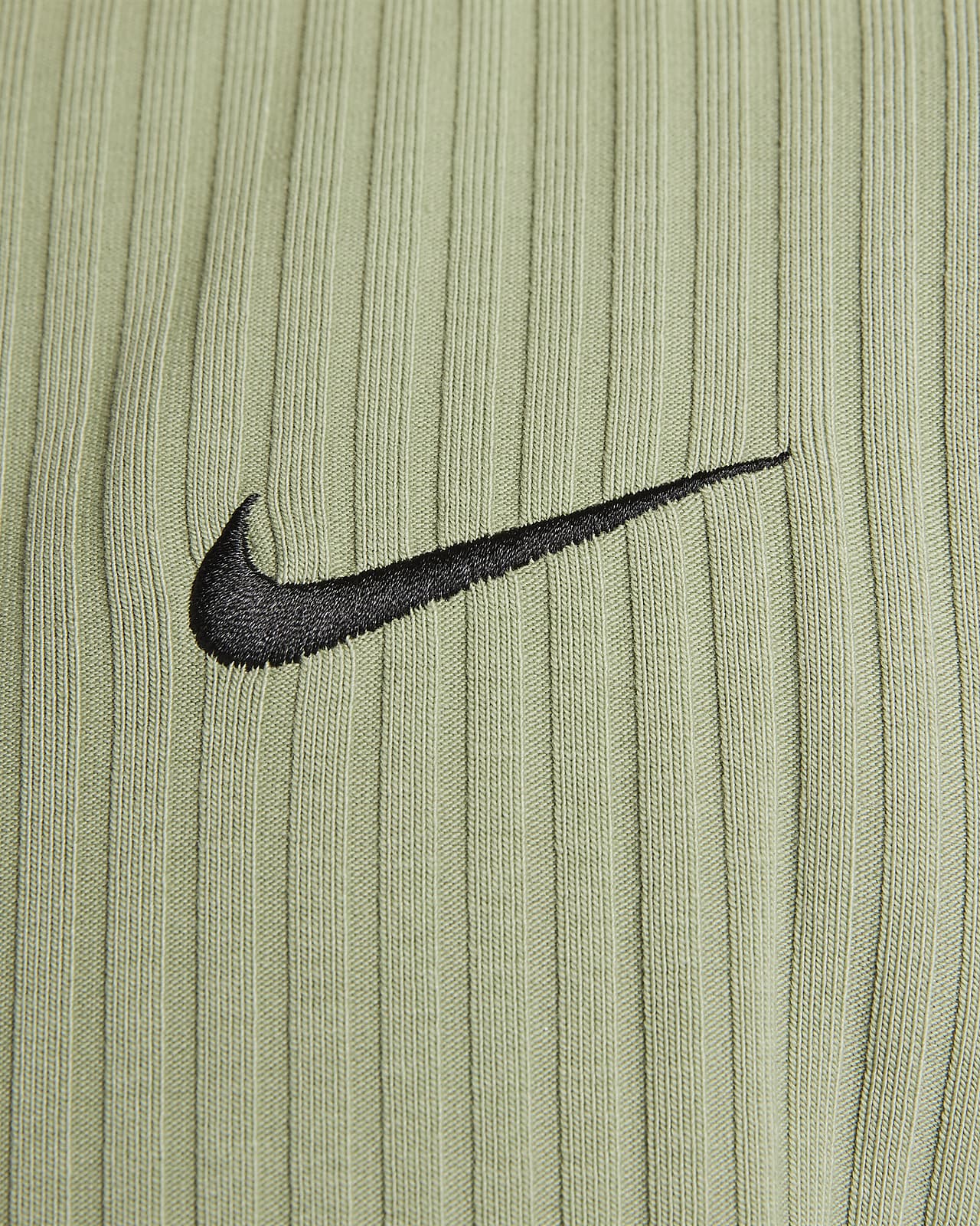 Nike Sportswear Ribbed Jersey Short Sleeve Top - Women's 