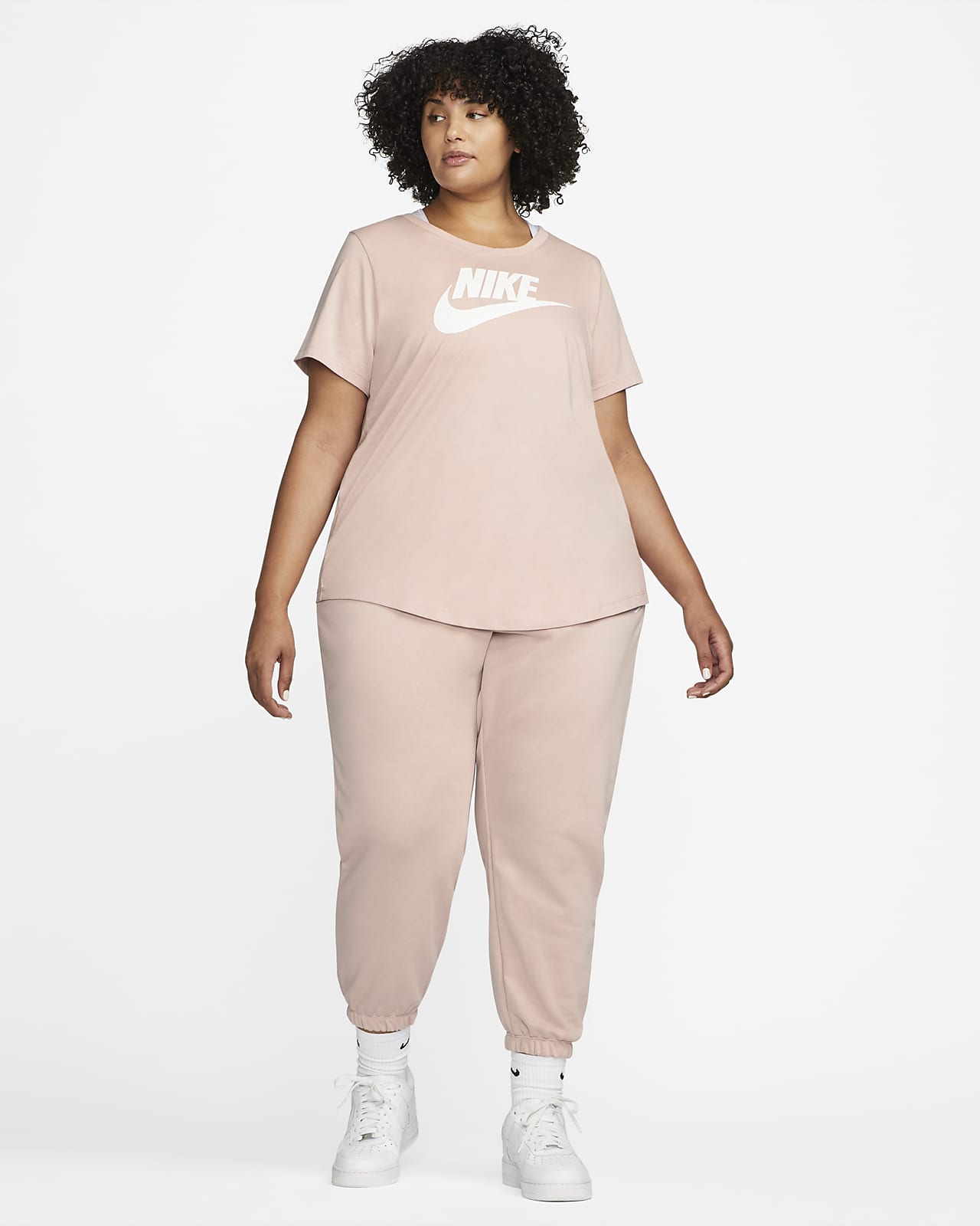 Pink nike shirt plus size Clearance