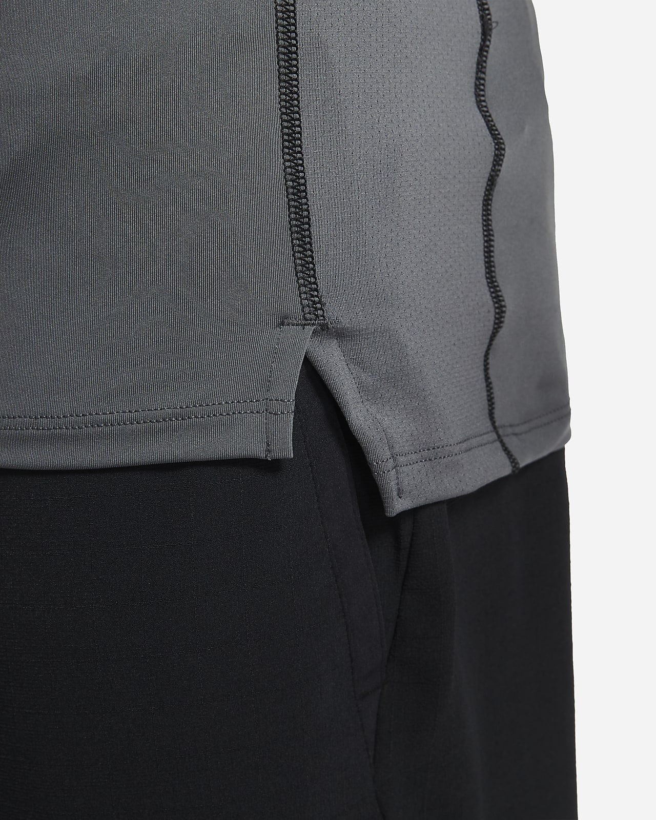 Nike Pro Men's Dri-Fit Slim Fit Short-Sleeve Top, Large, Black