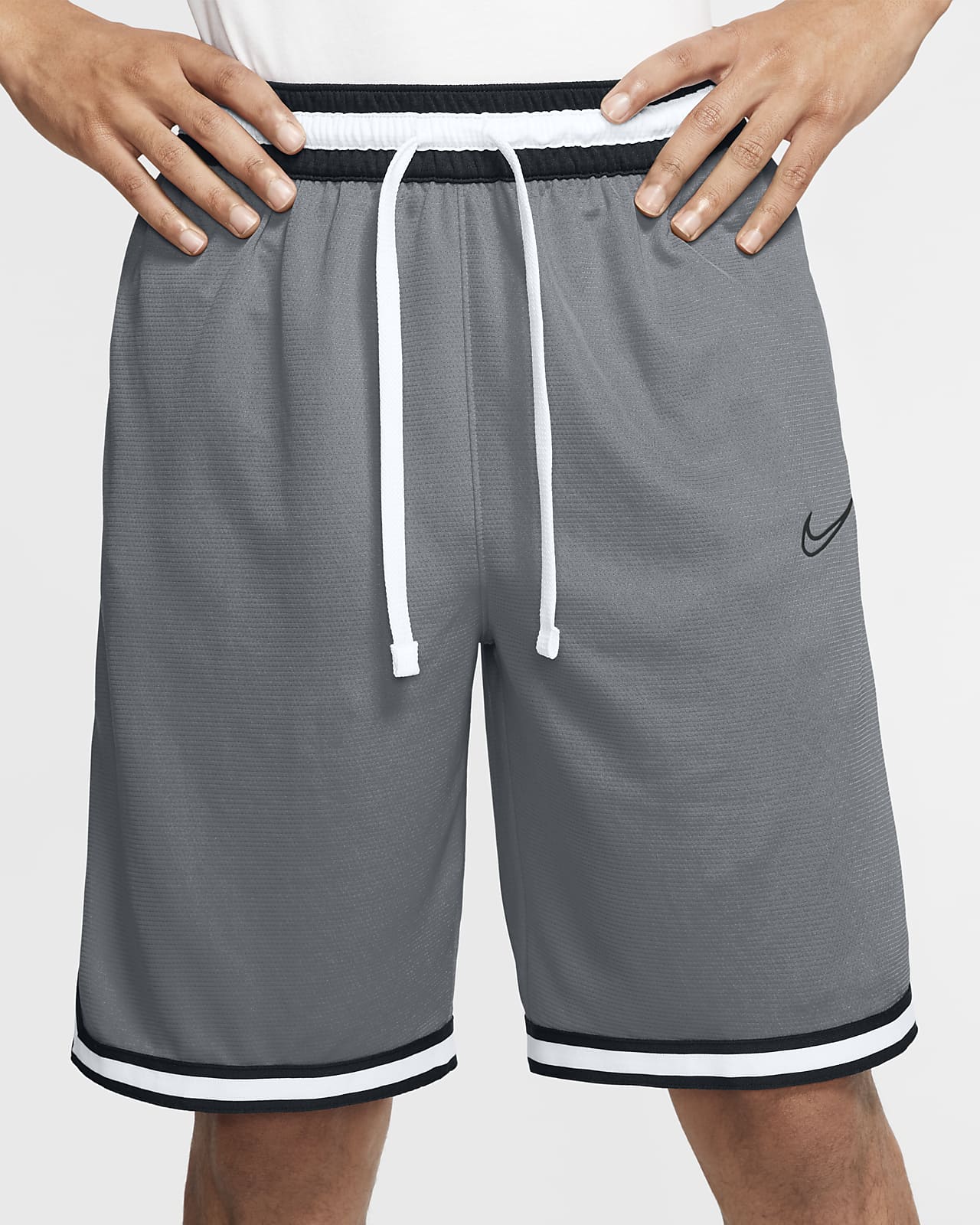 nike basketball shorts grey