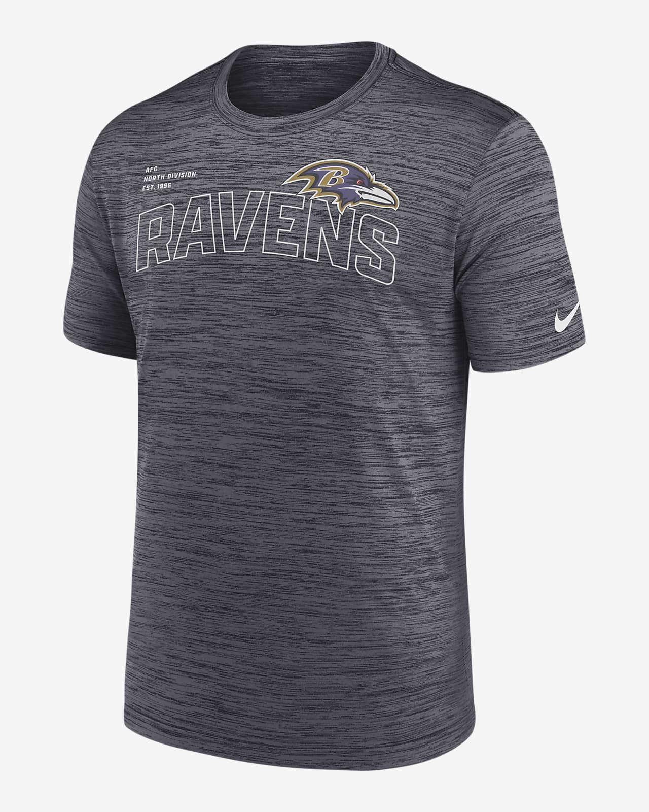 Playera Nike de la NFL para hombre Baltimore Ravens Velocity Arch