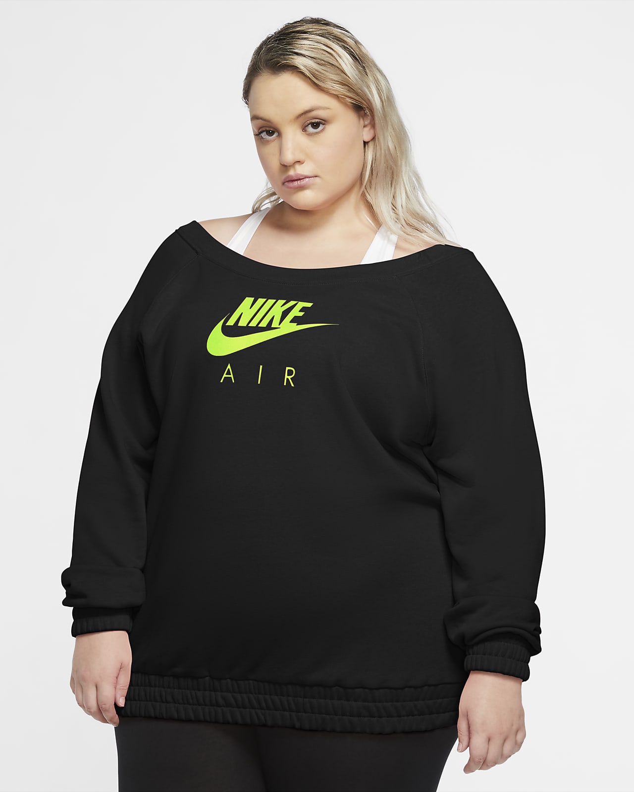 Maglia in fleece a manica lunga Nike Air (Plus size) - Donna. Nike CH