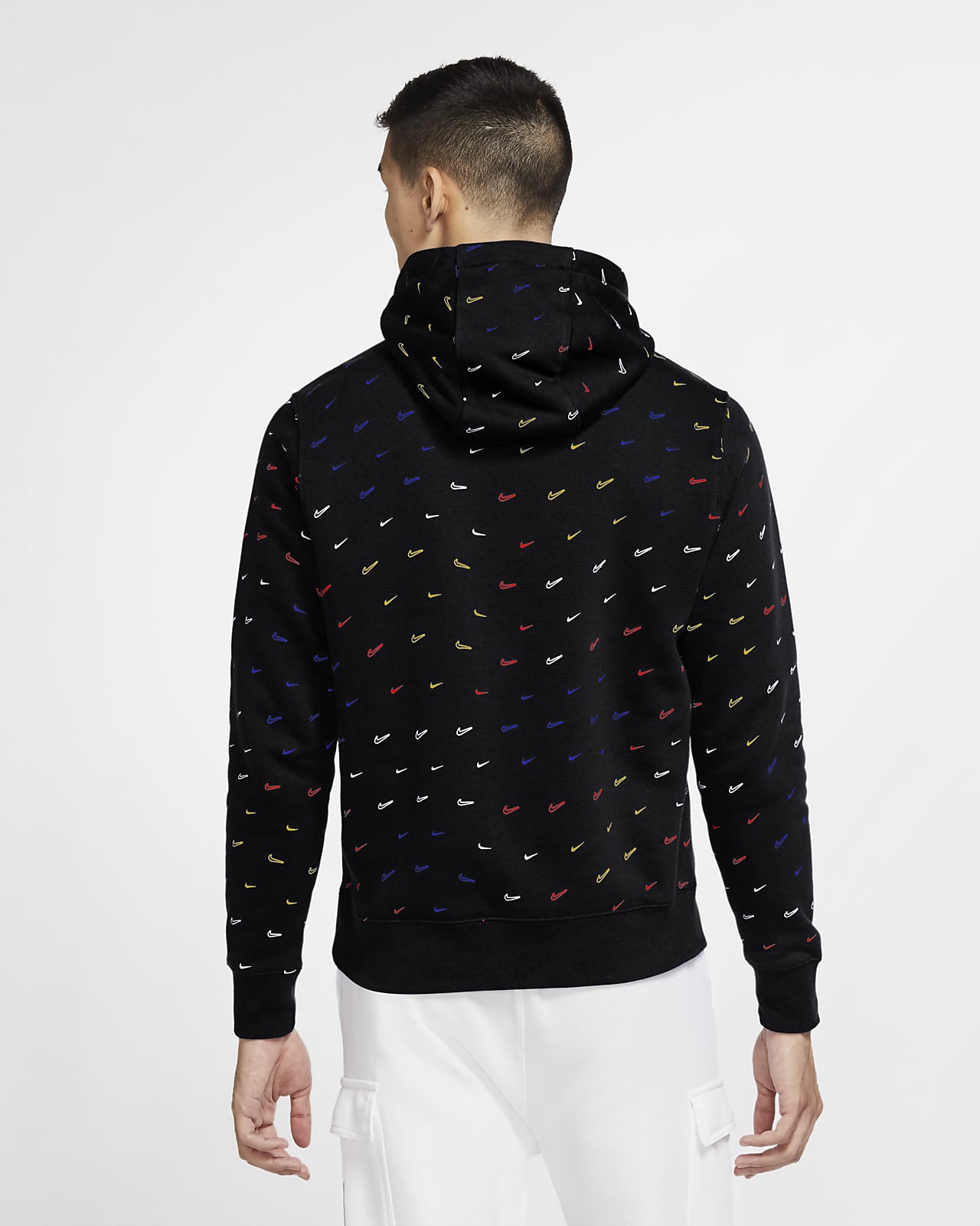 nike sportswear club fleece hoodie black