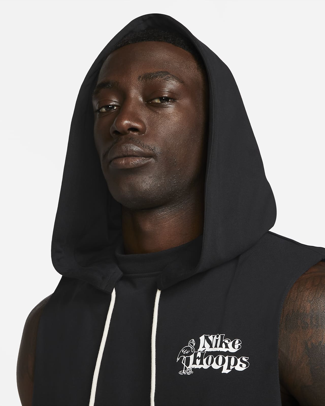Felpa cutoff da basket con cappuccio Nike Dri-FIT Standard Issue - Uomo.  Nike IT