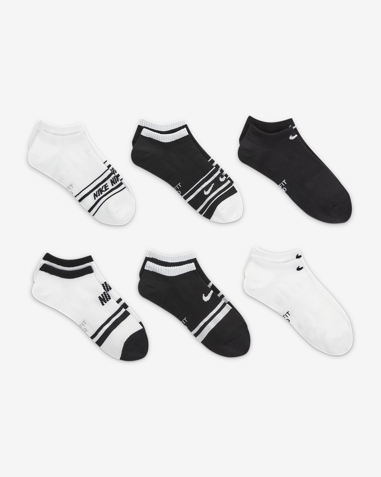 Nike Everyday Lightweight Women's Training NoShow Socks (6 Pairs). Nike GB