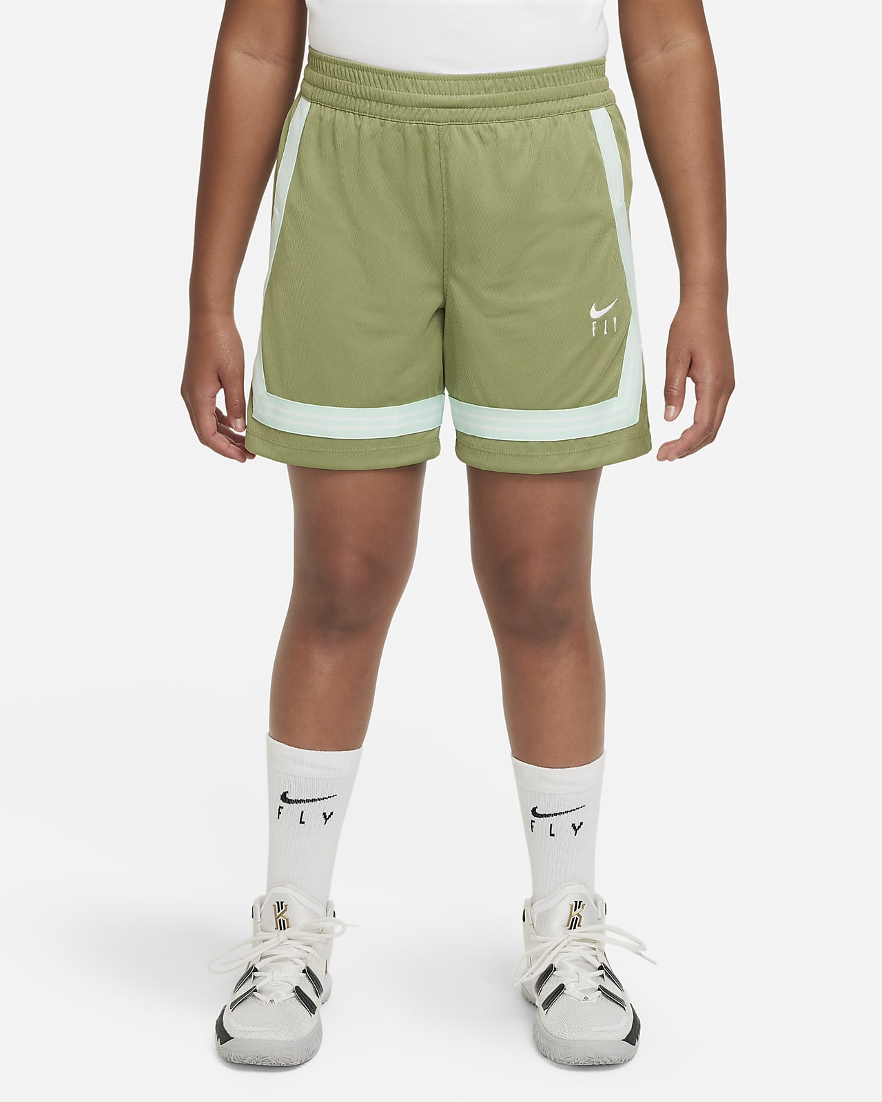 Shorts de básquetbol para niña talla grande Nike Dri-FIT Fly Crossover (talla amplia)