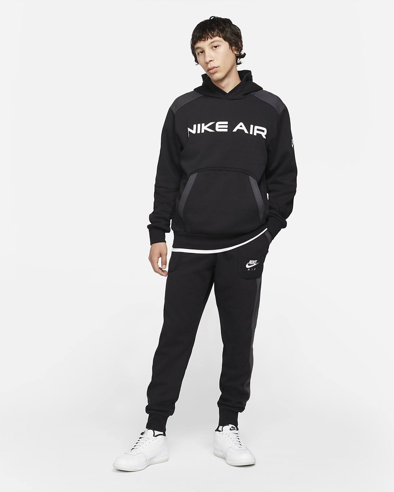 grey nike air joggers