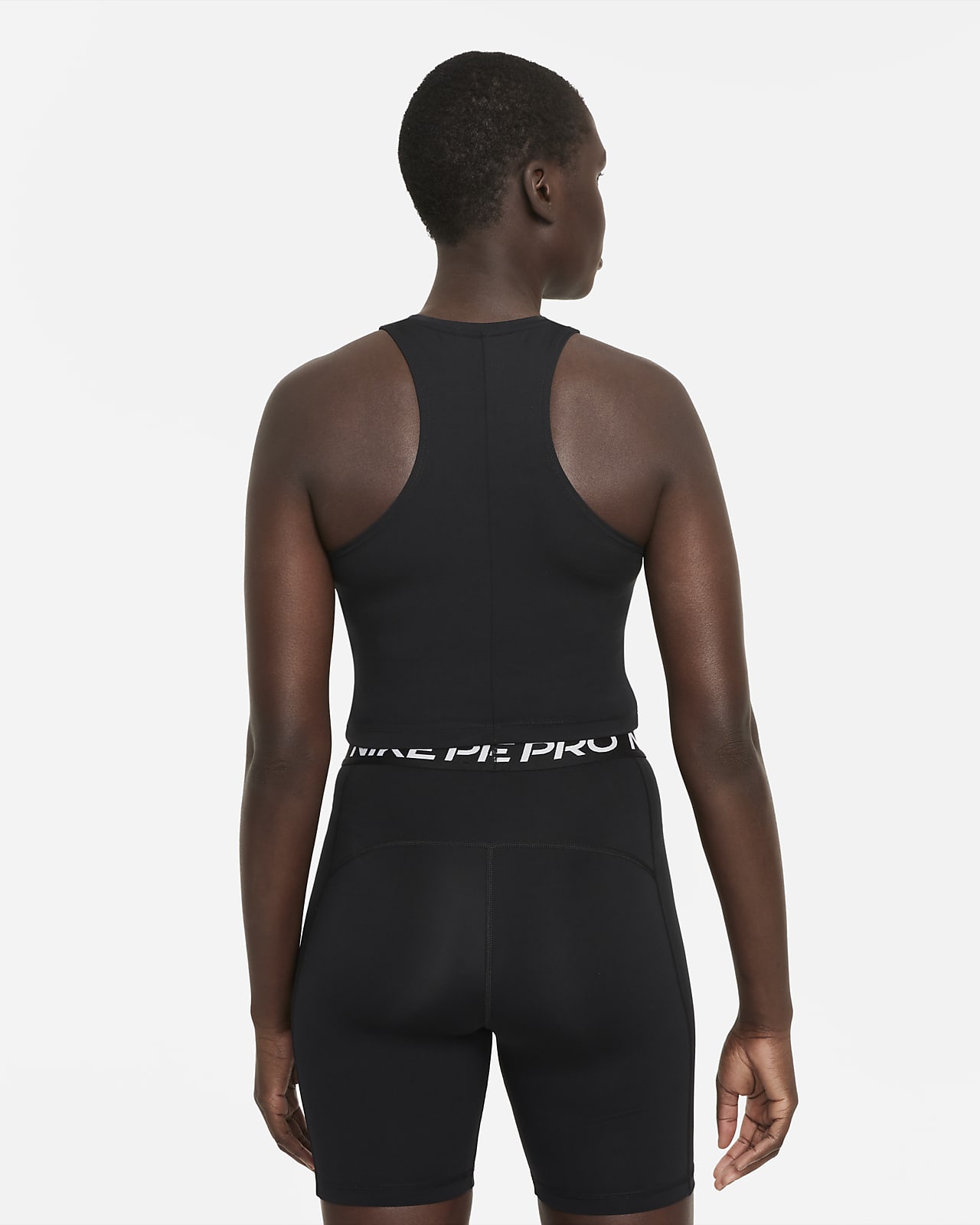 Nike Pro DriFIT Women's Cropped Graphic Tank. Nike IE