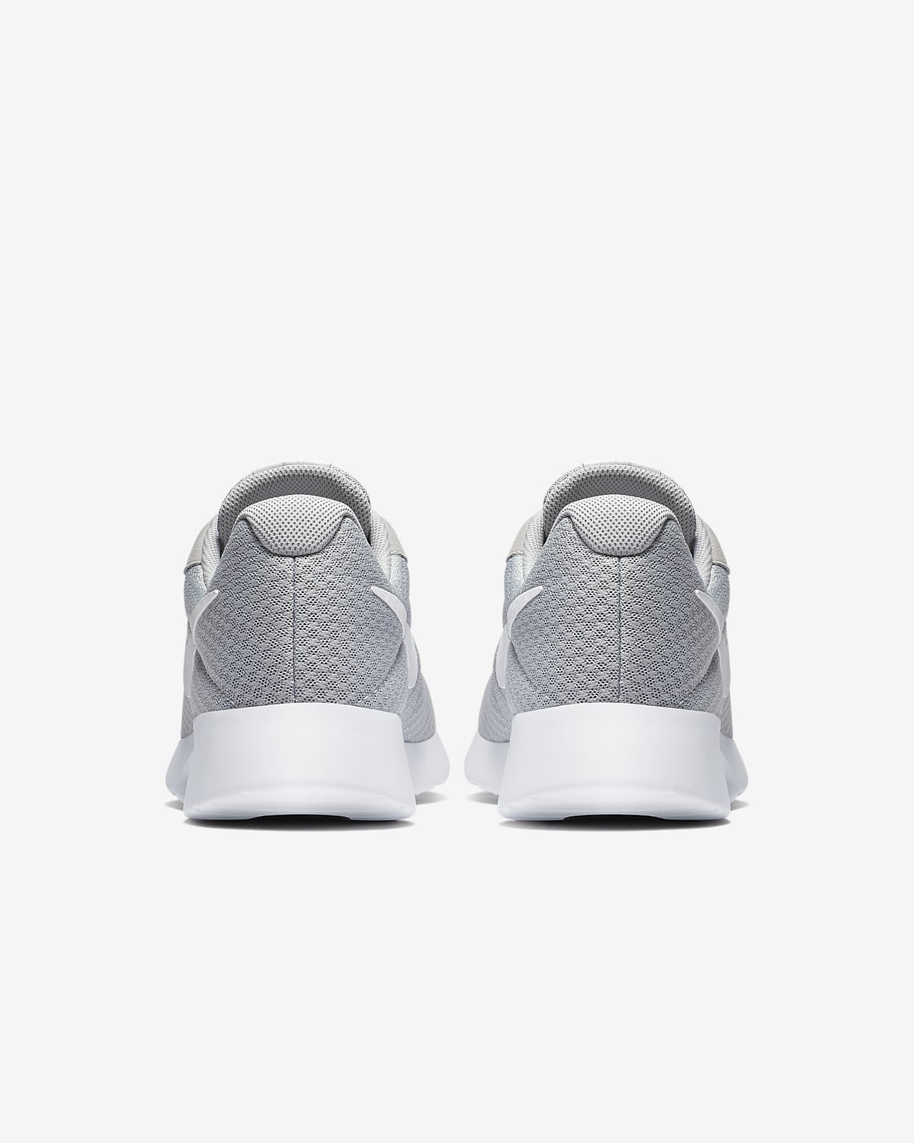 nike men's tanjun wolf grey white sneakers