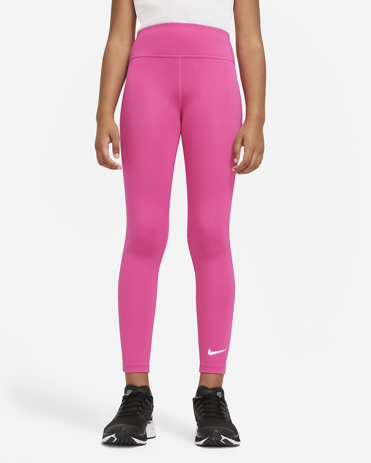 girls pink nike leggings