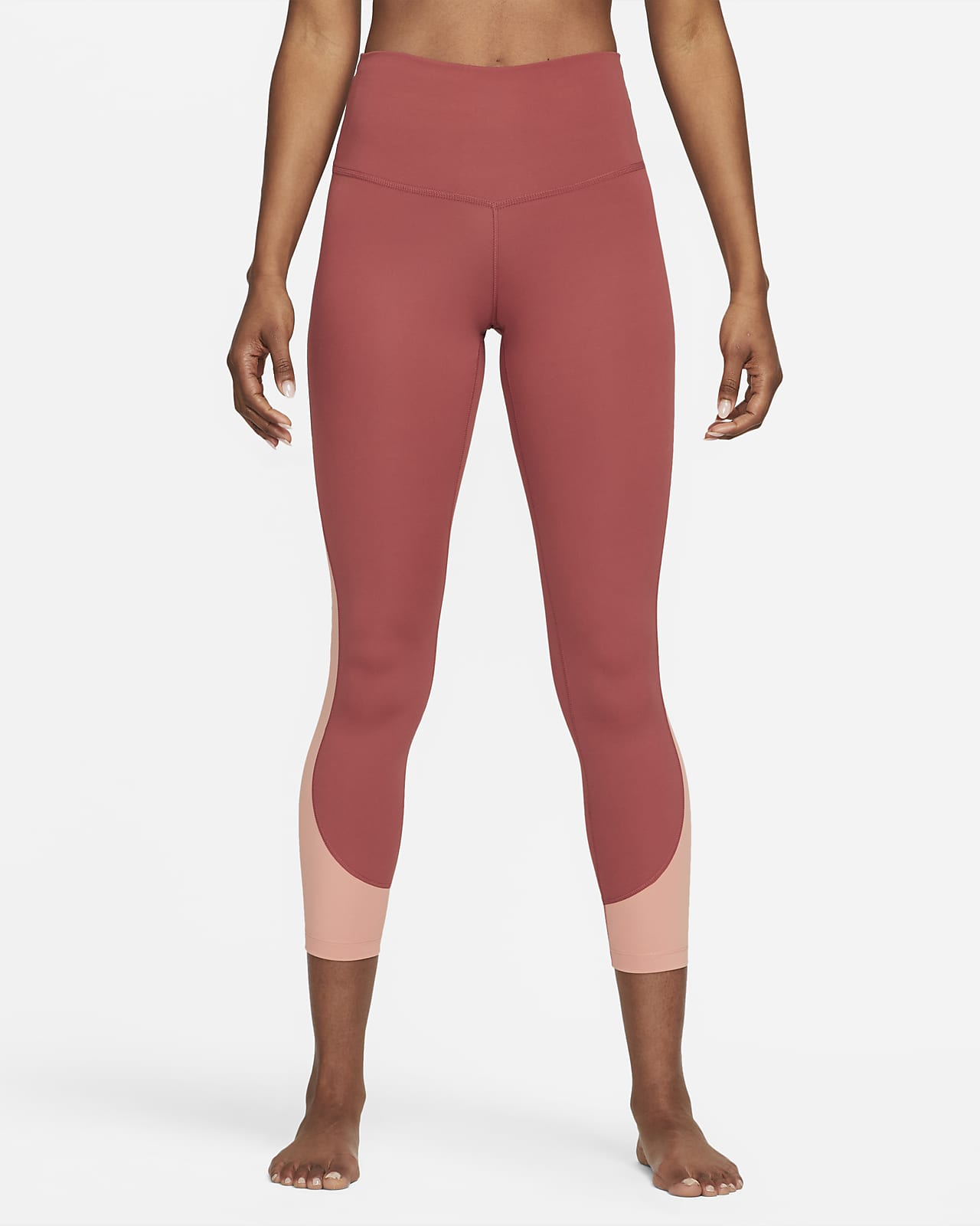 Nike Dri-FIT 7/8 Leggings - Rust/Madder Root - Women's - Size: L