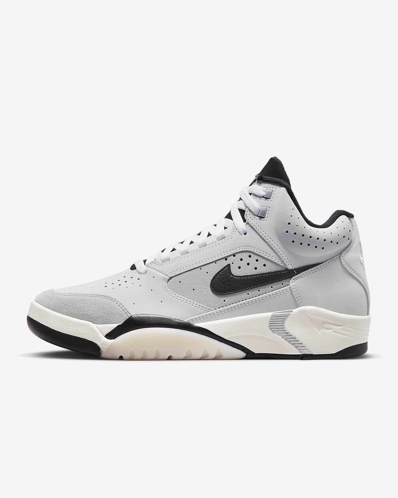 NIKE◇AIR FLIGHT LITE MID_エア フライト ライト ミッド 27cm WHT で