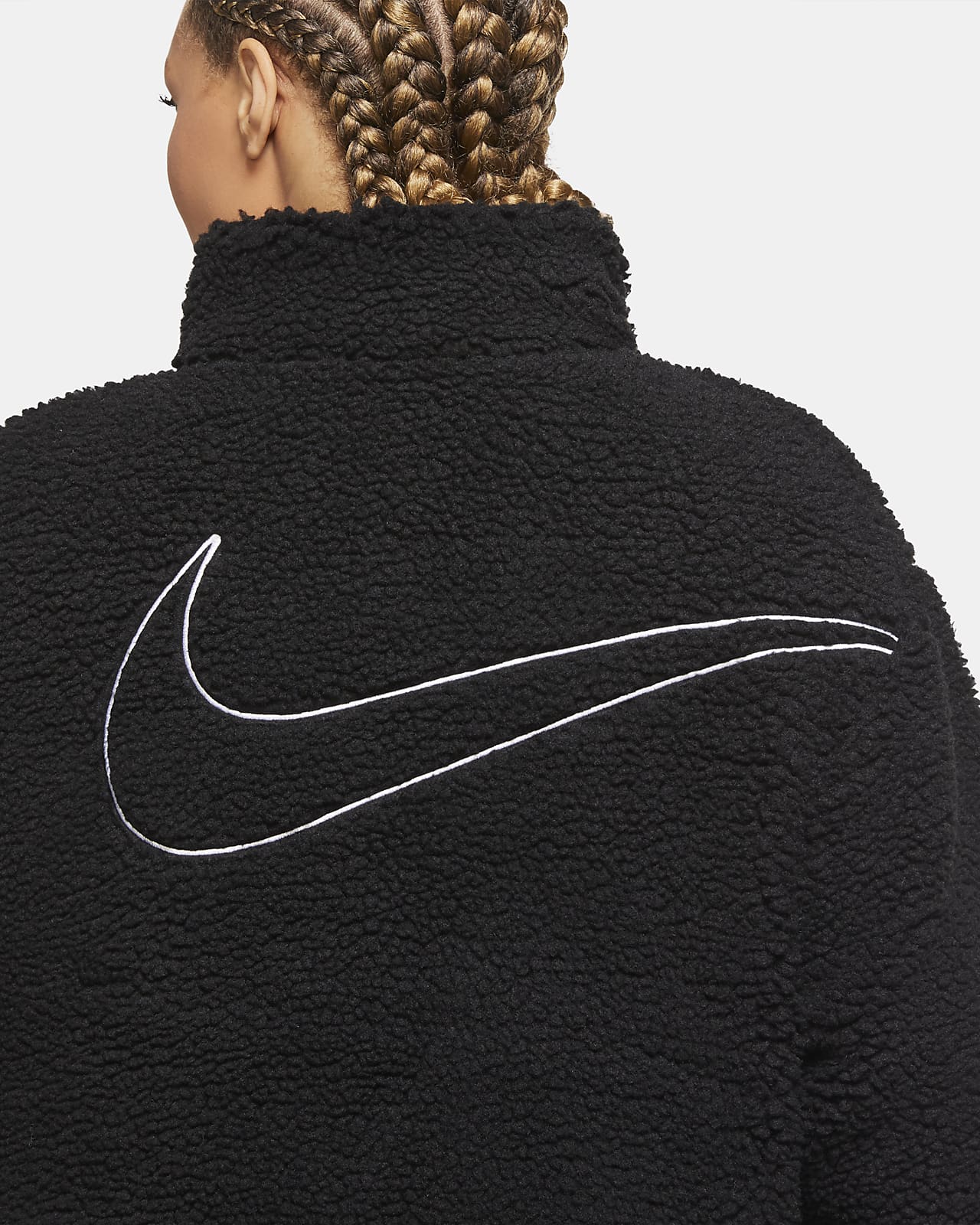 Nike Sportswear Swoosh Women's Sherpa Jacket (Plus Size). Nike SA