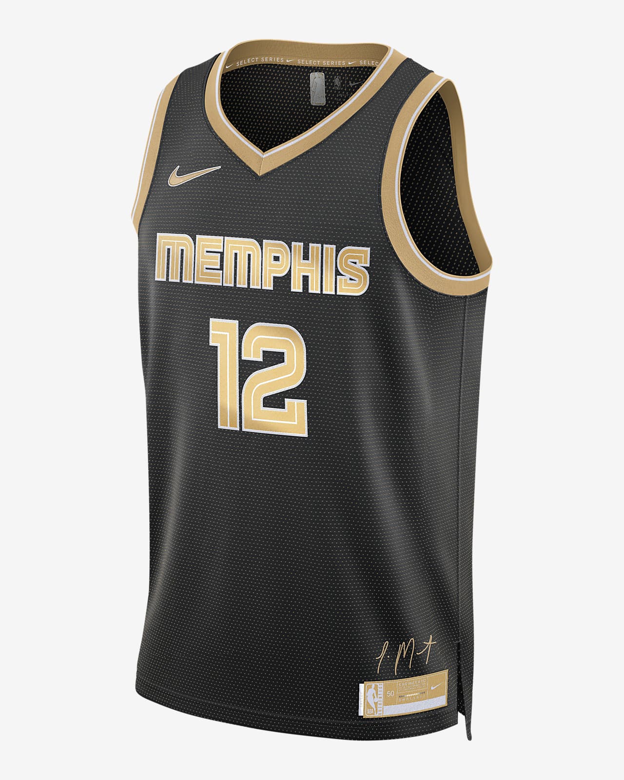 Ja Morant Memphis Grizzlies 2024 Select Series Nike Dri-FIT NBA Swingman-drakt til herre