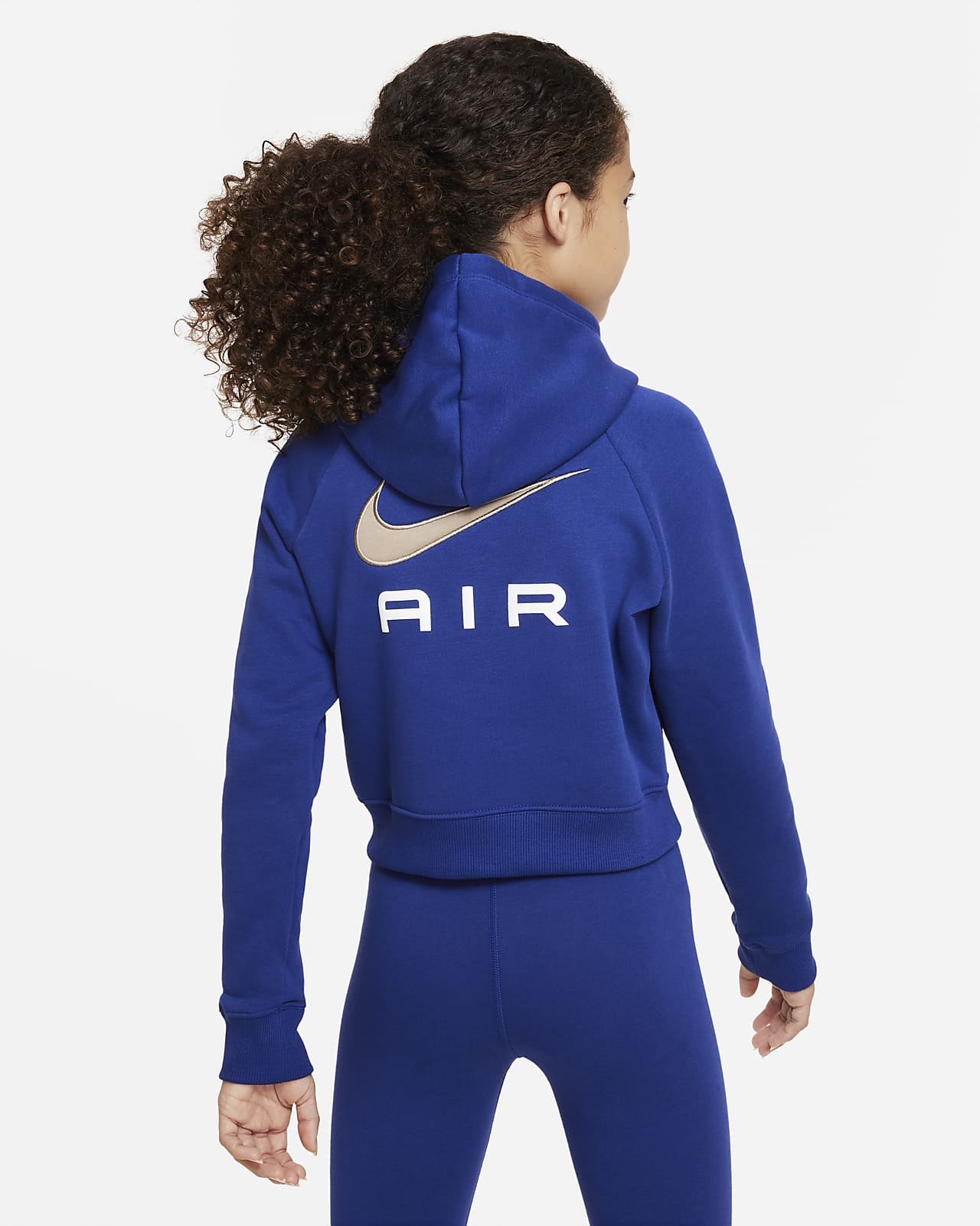 Air con capucha corta de tejido French terry - Niña. Nike