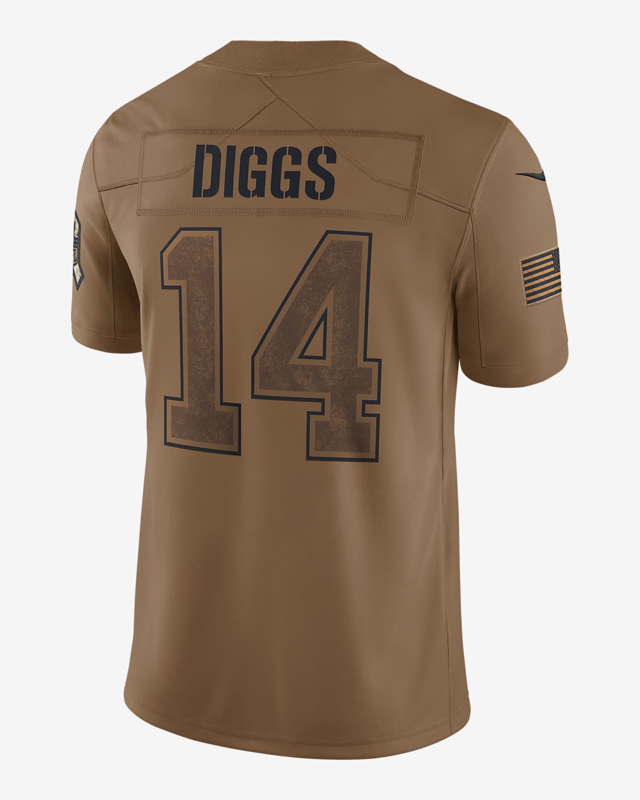 Nike Minnesota Vikings No14 Stefon Diggs Olive Men's Stitched NFL Limited 2017 Salute to Service Jersey