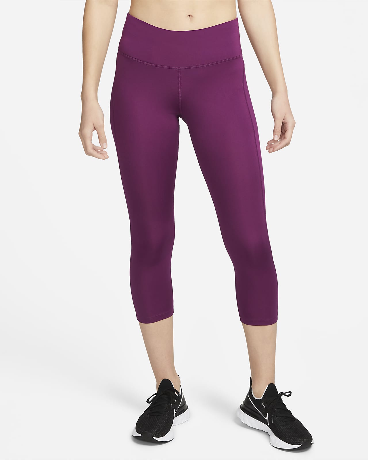 Nike Fast Women's Mid-Rise Crop Running Leggings. Nike GB