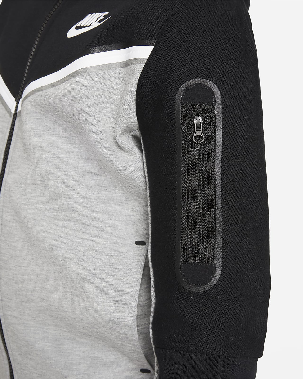 Sudadera con capucha de cierre completo para niño talla grande Nike  Sportswear Tech Fleece. Nike.com