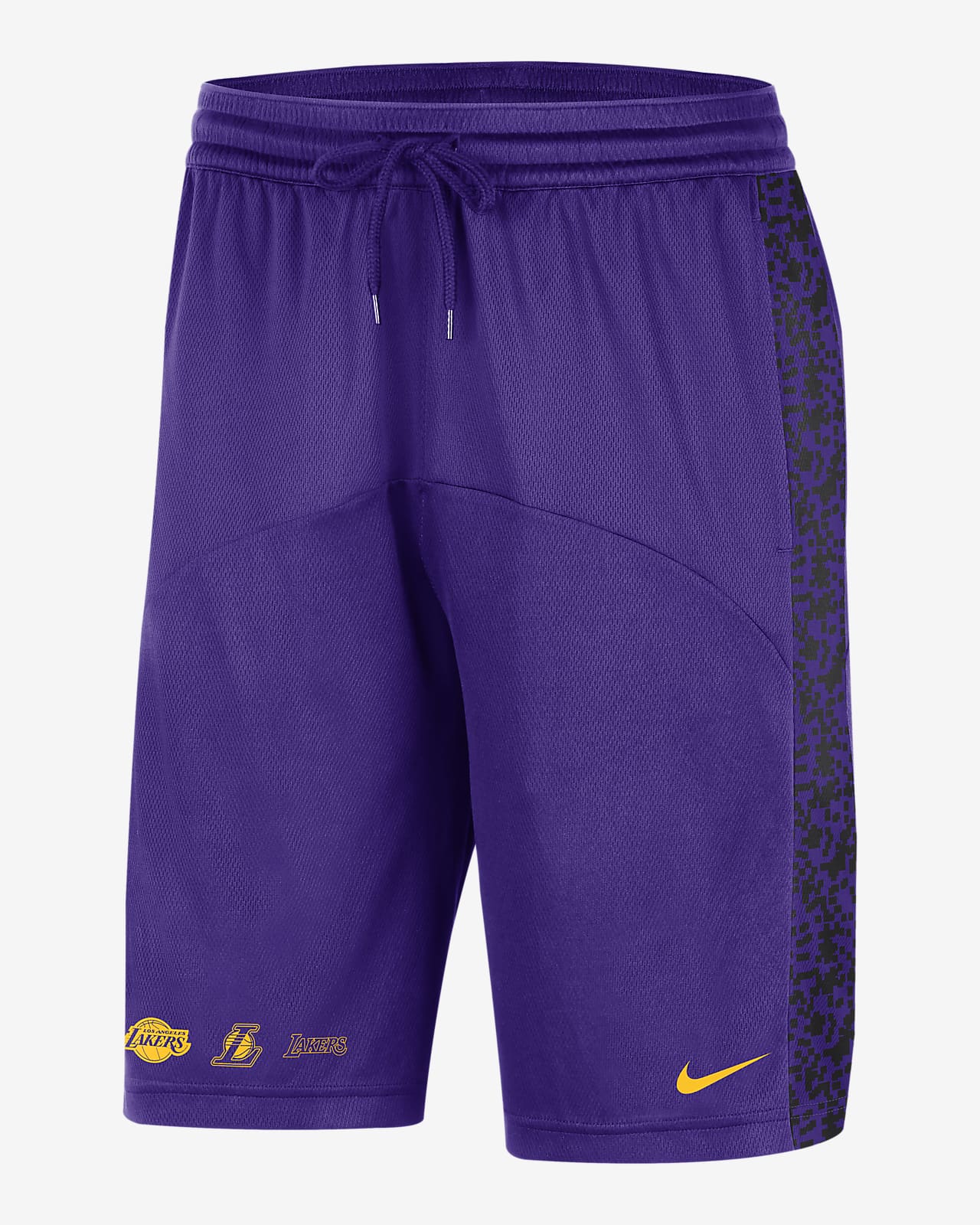 Shorts con gráfico de la NBA Nike Dri-FIT para hombre Los Angeles Lakers Starting 5 Courtside