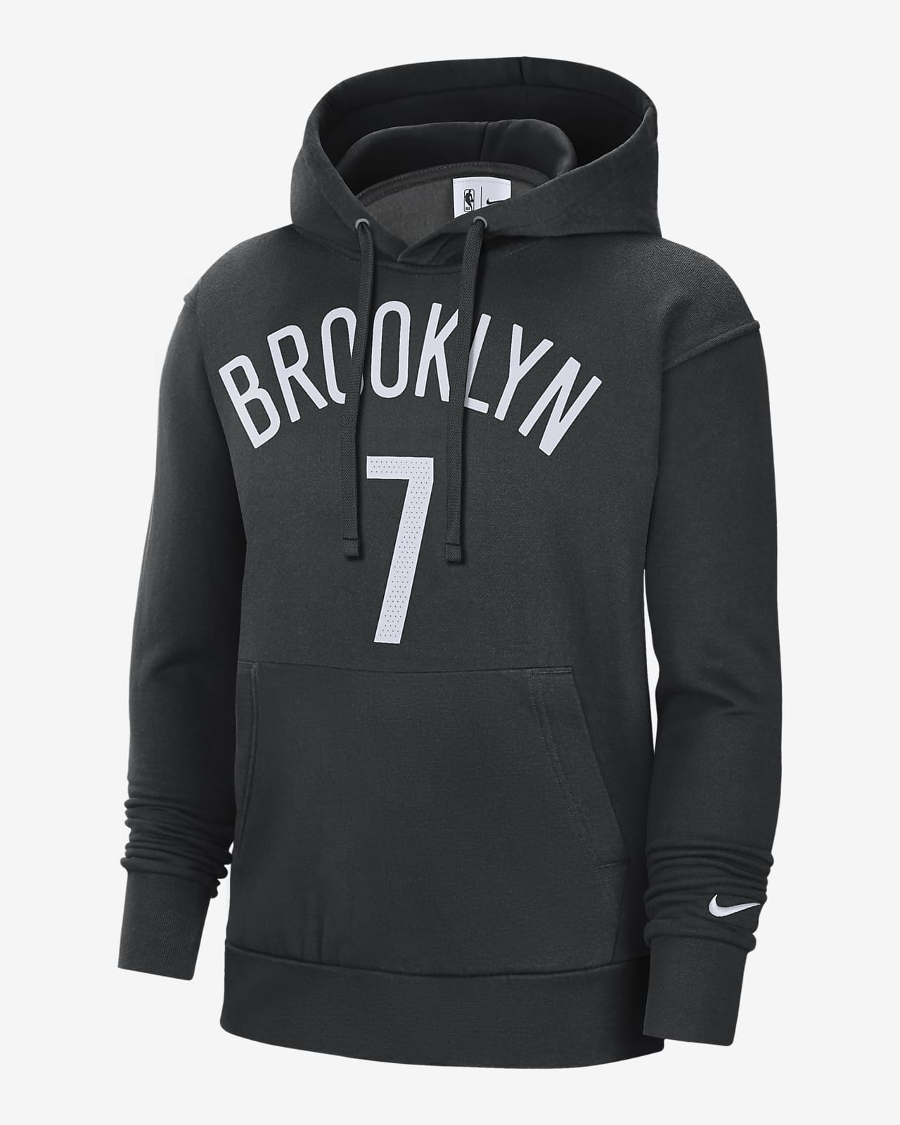 Brooklyn Nets Essential Dessuadora amb caputxa de teixit Fleece Nike NBA - Home
