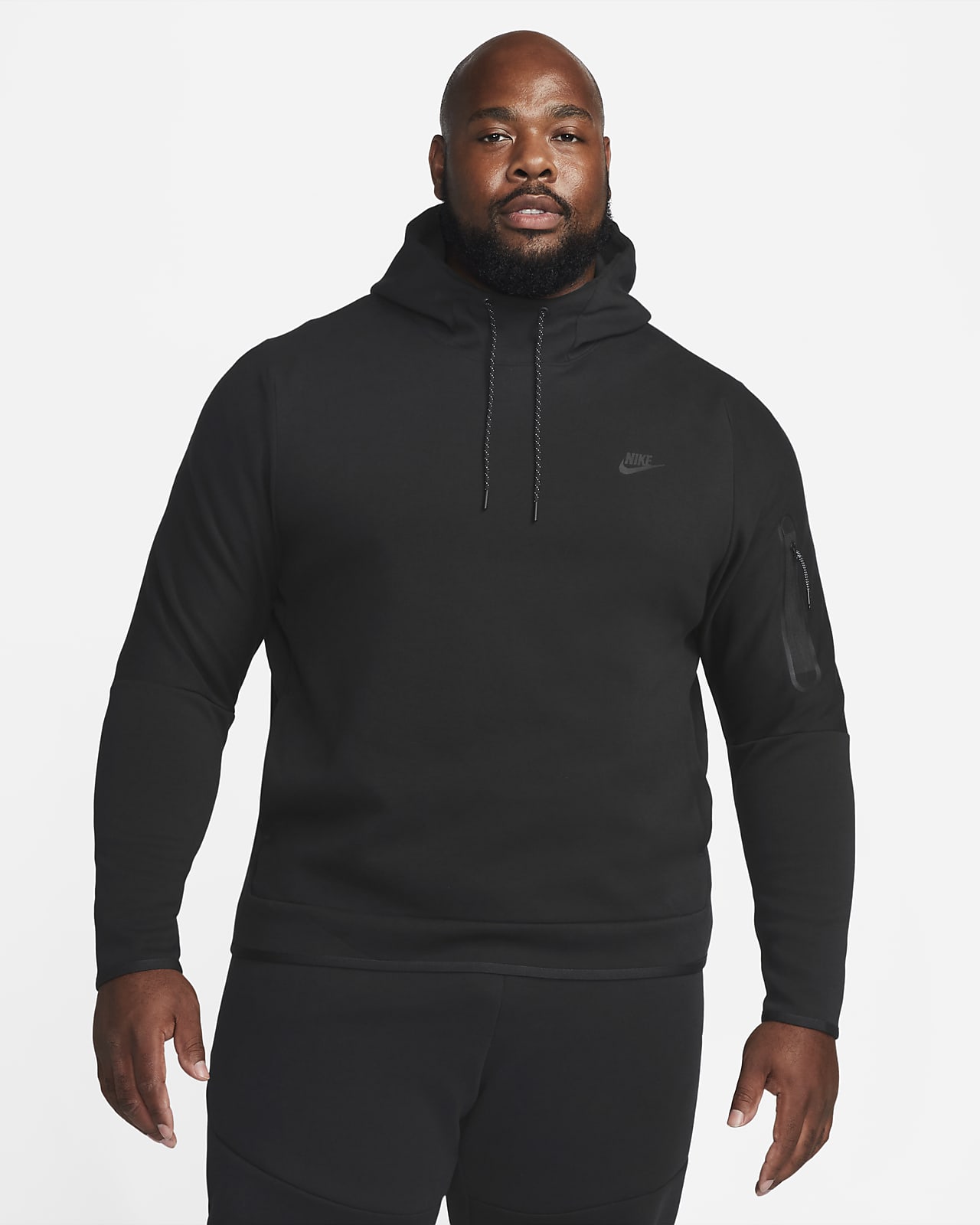 nike fleece hoodie half zip