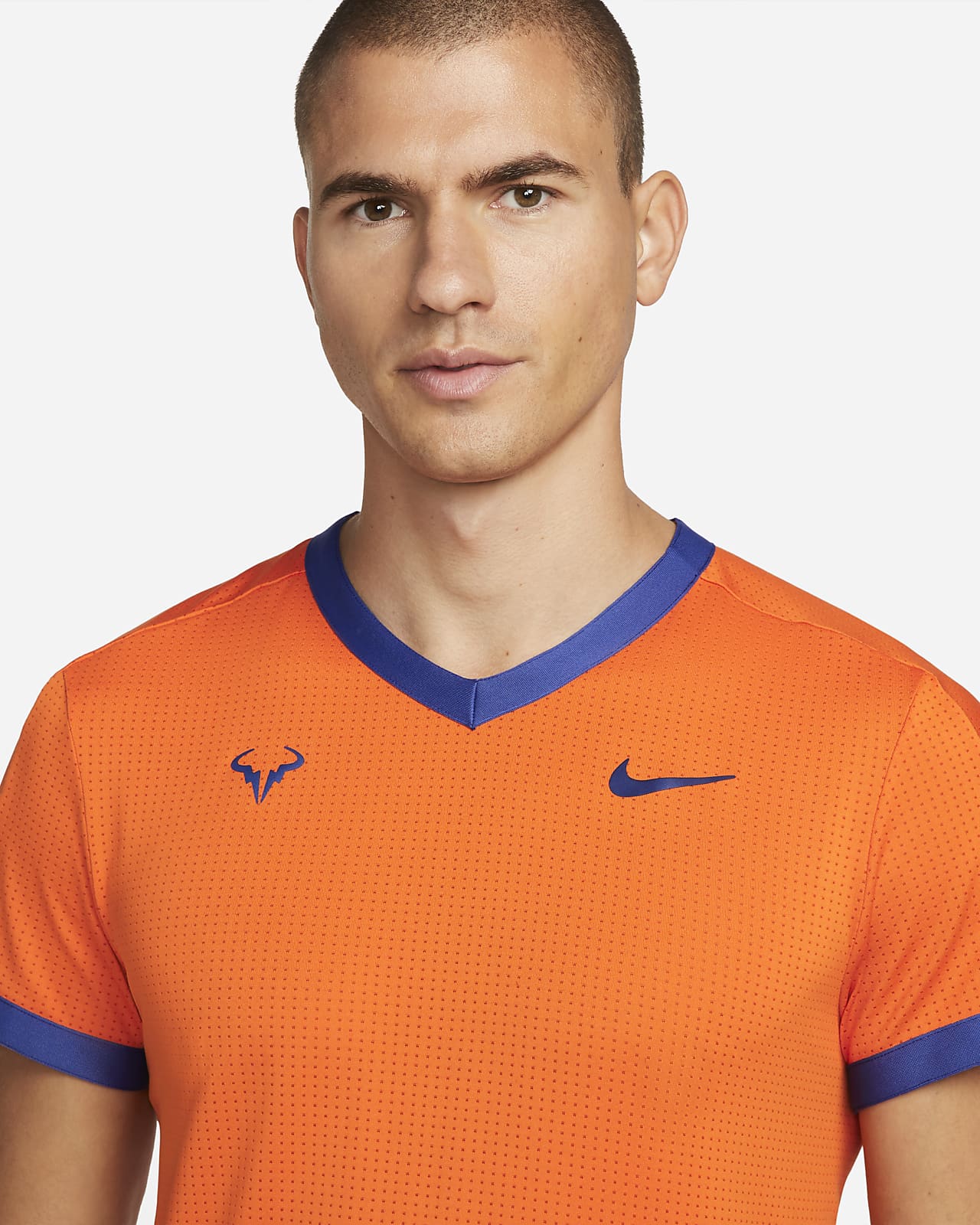 nike tennis shirt orange