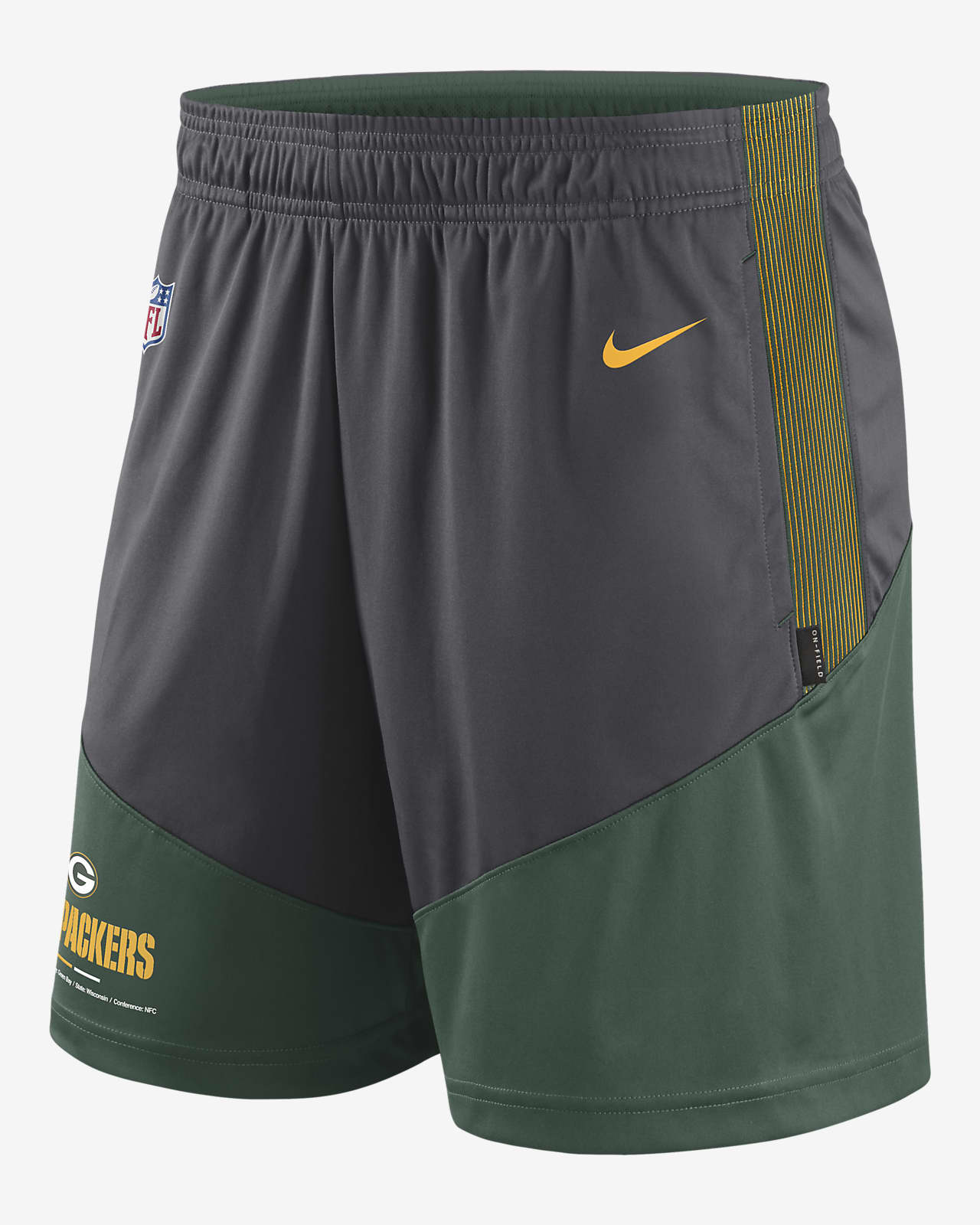rash Curiosity Cumulative Nike Dri-FIT Primary Lockup (NFL Green Bay Packers) Men's Shorts. Nike.com
