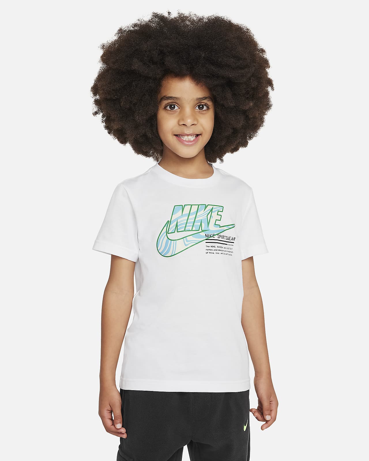 T-Shirt. Nike Graphic Kids\' Futura Little