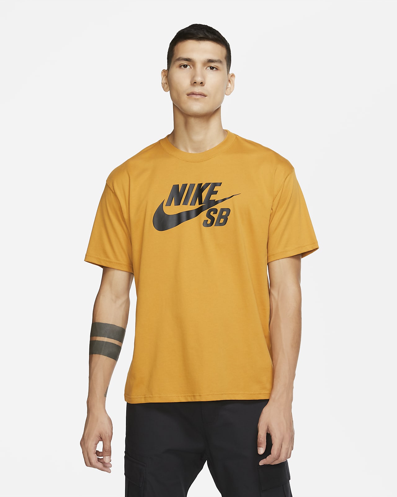 orange and yellow nike shirt