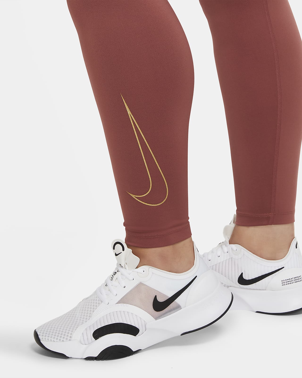 plus size nike sportswear metallic leggings