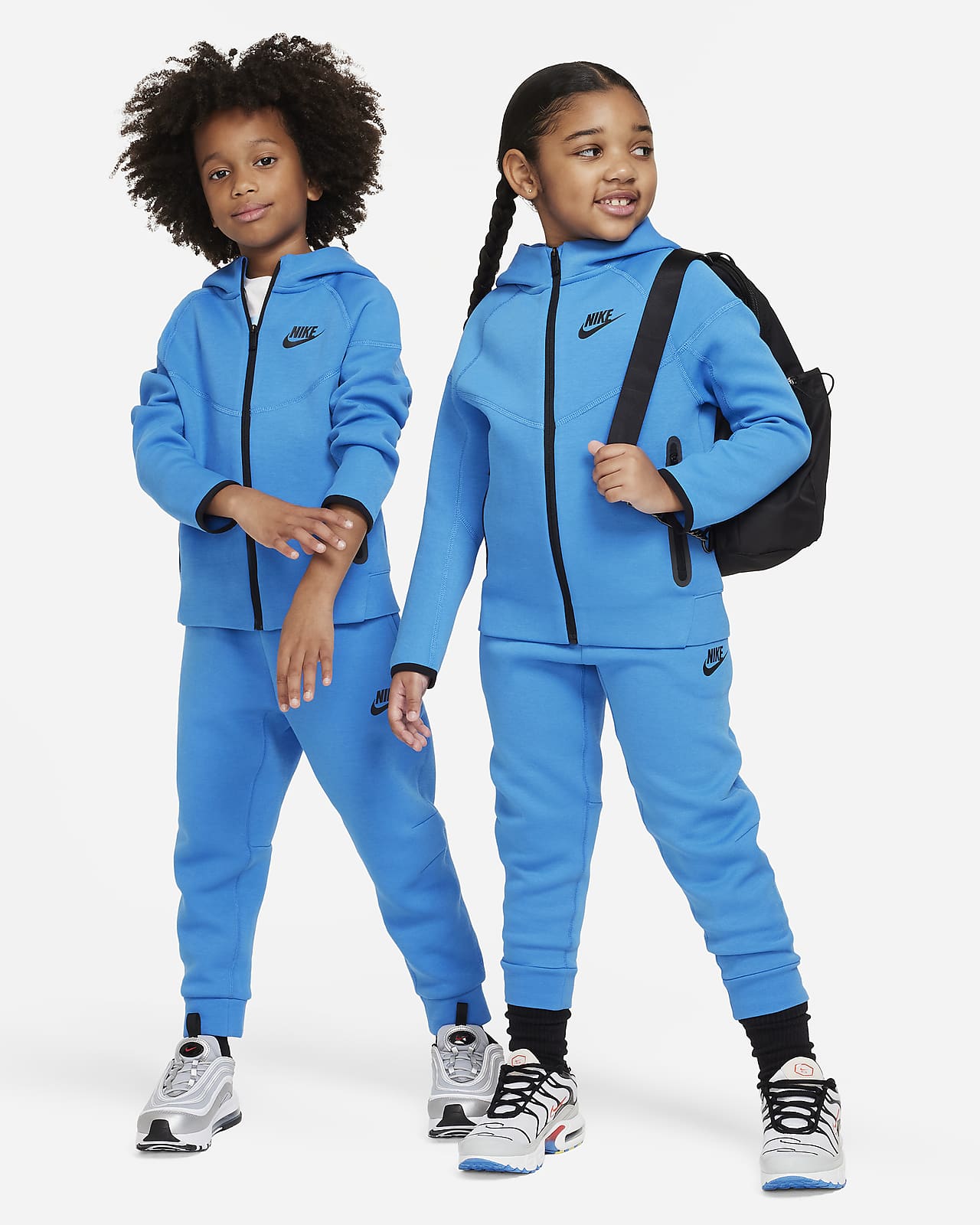Conjunto de hoodie de 2 peças Nike Sportswear Tech Fleece Full-Zip Set para criança