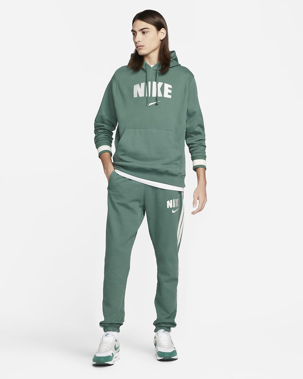 Cubeta Abandonar chico Nike Sportswear Sudadera con capucha retro de tejido Fleece - Hombre. Nike  ES