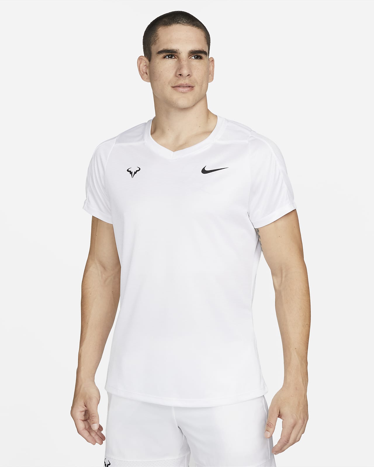 solamente raya Ciencias NikeCourt Dri-FIT Rafa Challenger Camiseta de tenis de manga corta -  Hombre. Nike ES