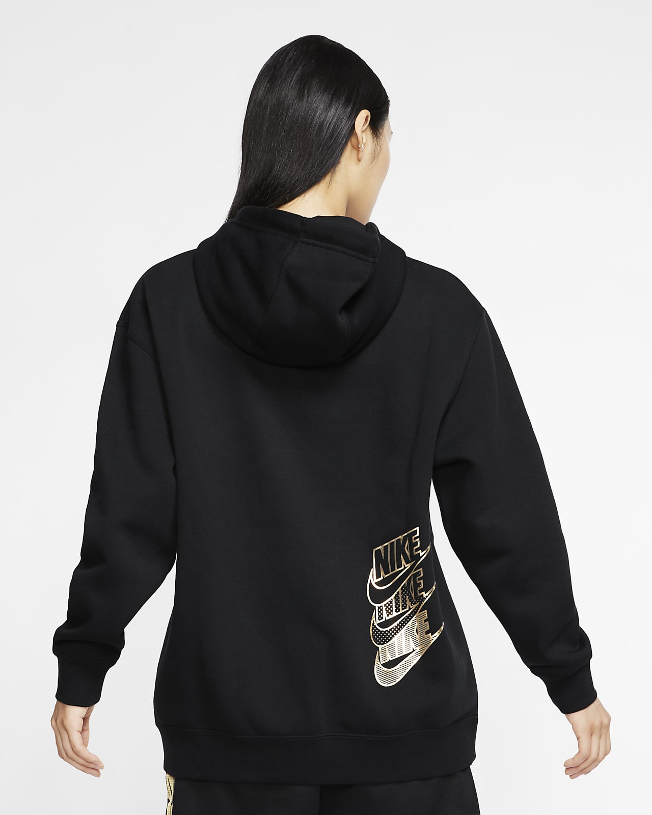 black hoodie nike womens