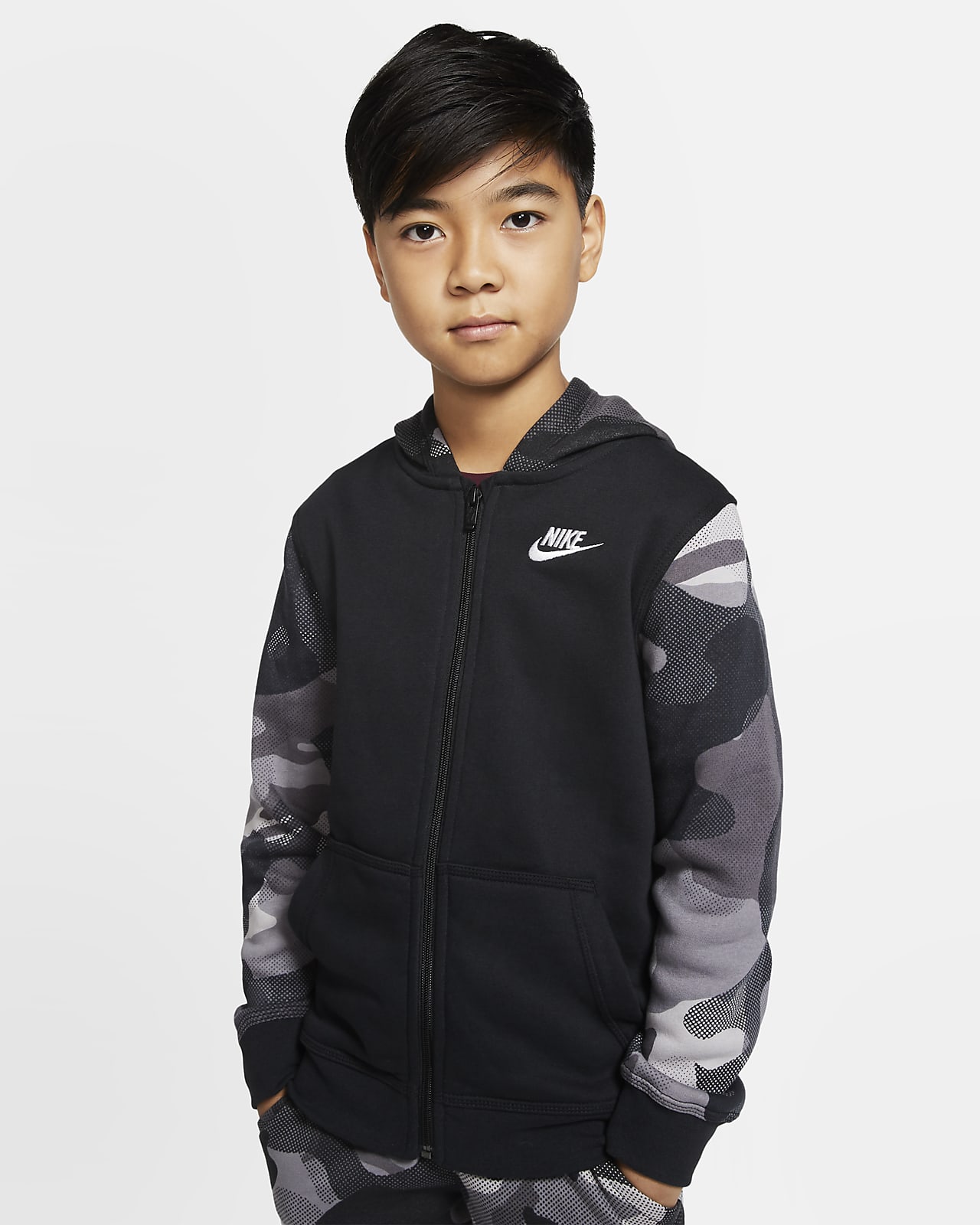 Nike Sportswear Club Big Hoodie mit durchgehendem Nike (NFL Raiders) Hoodie für ältere Kinder. Nike DE
