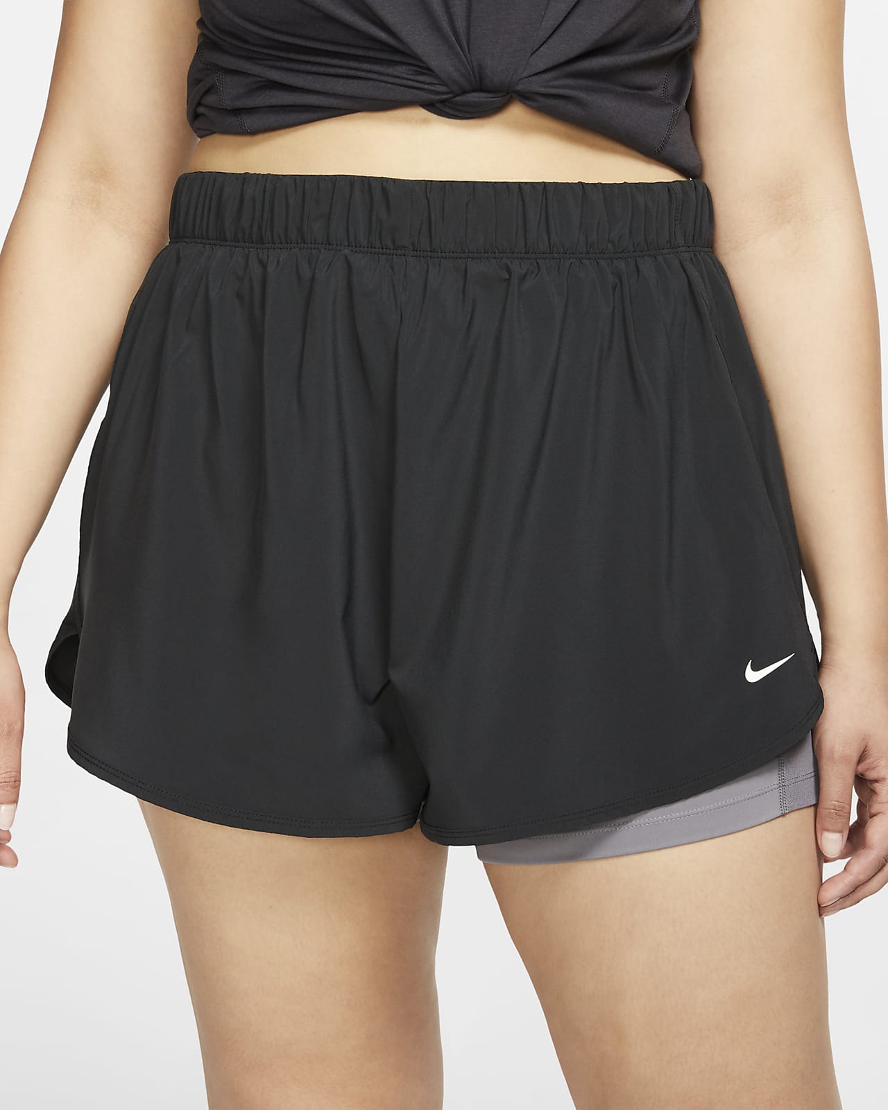 nike 2 in 1 shorts womens